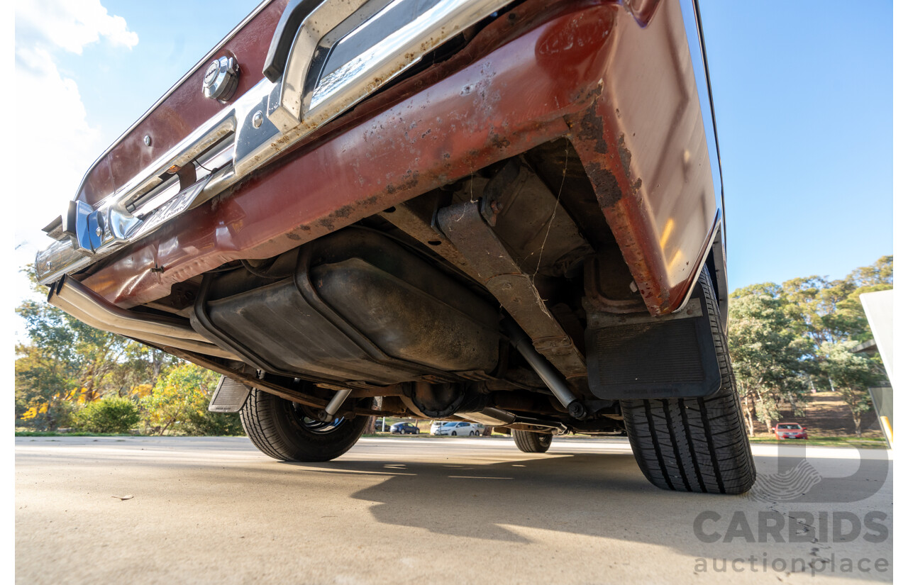 11/1972 Chrysler Valiant VH Charger 770 2d Coupe Russet Metallic 4.3L
