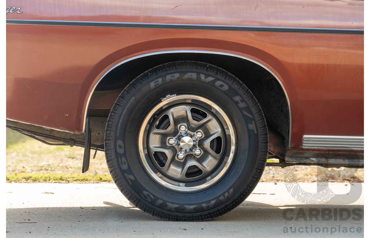 11/1972 Chrysler Valiant VH Charger 770 2d Coupe Russet Metallic 4.3L
