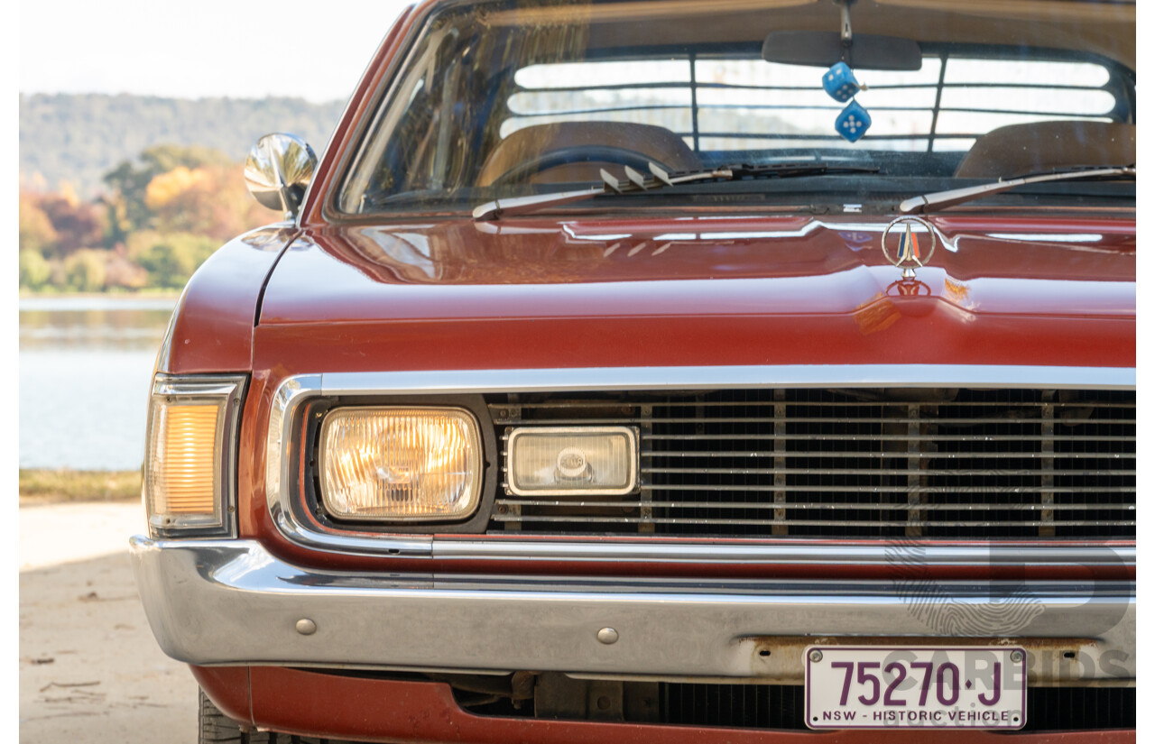 11/1972 Chrysler Valiant VH Charger 770 2d Coupe Russet Metallic 4.3L