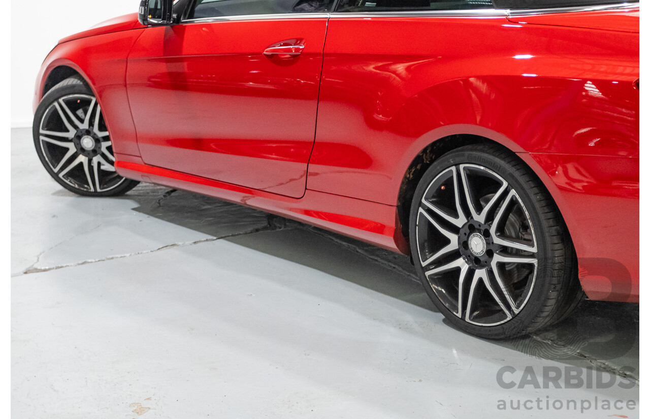 6/2016 Mercedes-Benz E250 207 MY16 2d Cabriolet Mars Red Turbo 2.0L