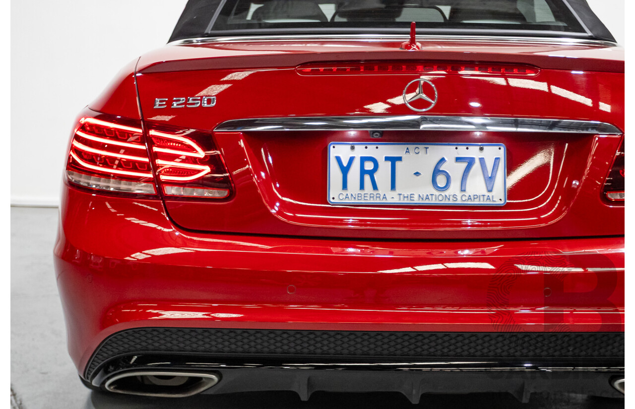 6/2016 Mercedes-Benz E250 207 MY16 2d Cabriolet Mars Red Turbo 2.0L
