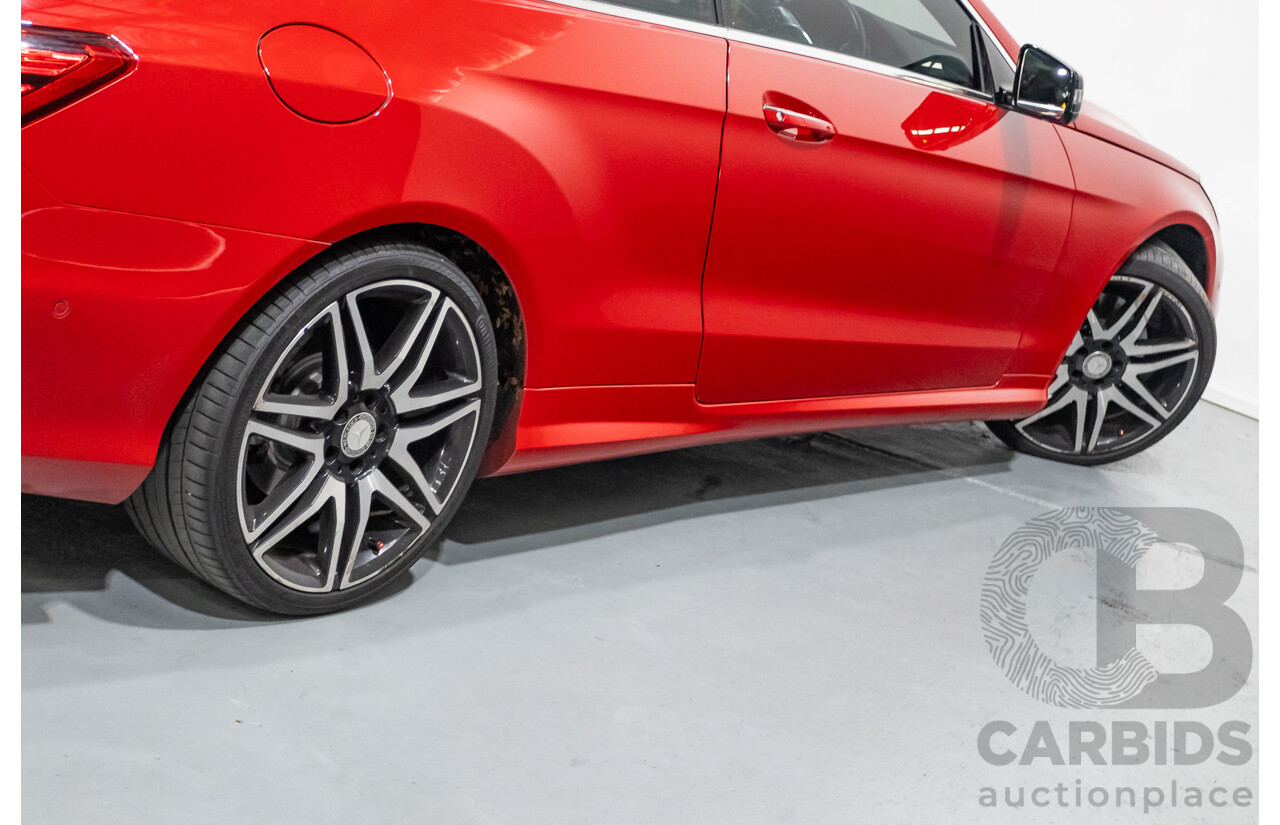 6/2016 Mercedes-Benz E250 207 MY16 2d Cabriolet Mars Red Turbo 2.0L