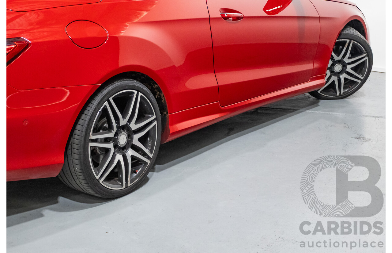 6/2016 Mercedes-Benz E250 207 MY16 2d Cabriolet Mars Red Turbo 2.0L