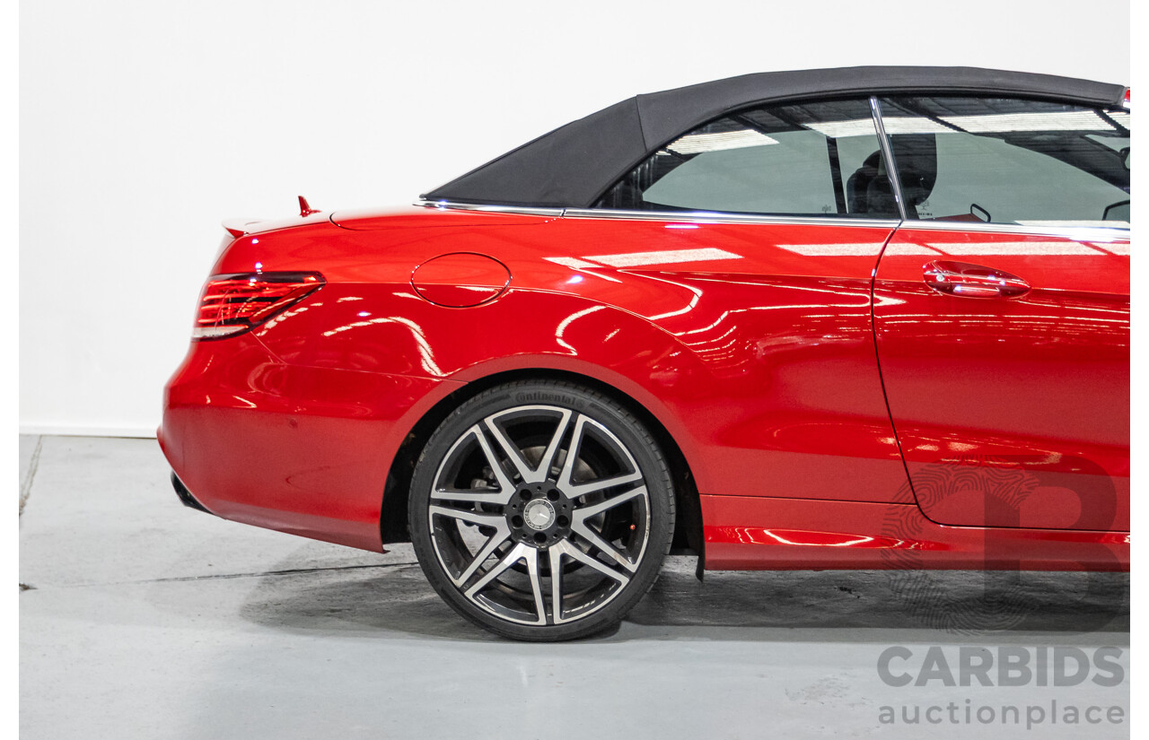 6/2016 Mercedes-Benz E250 207 MY16 2d Cabriolet Mars Red Turbo 2.0L