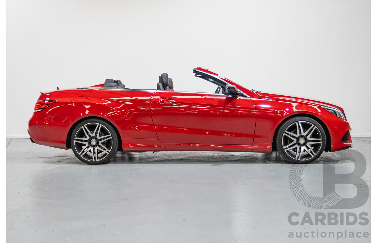 6/2016 Mercedes-Benz E250 207 MY16 2d Cabriolet Mars Red Turbo 2.0L