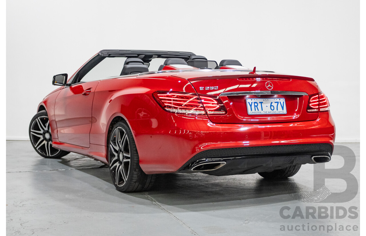 6/2016 Mercedes-Benz E250 207 MY16 2d Cabriolet Mars Red Turbo 2.0L