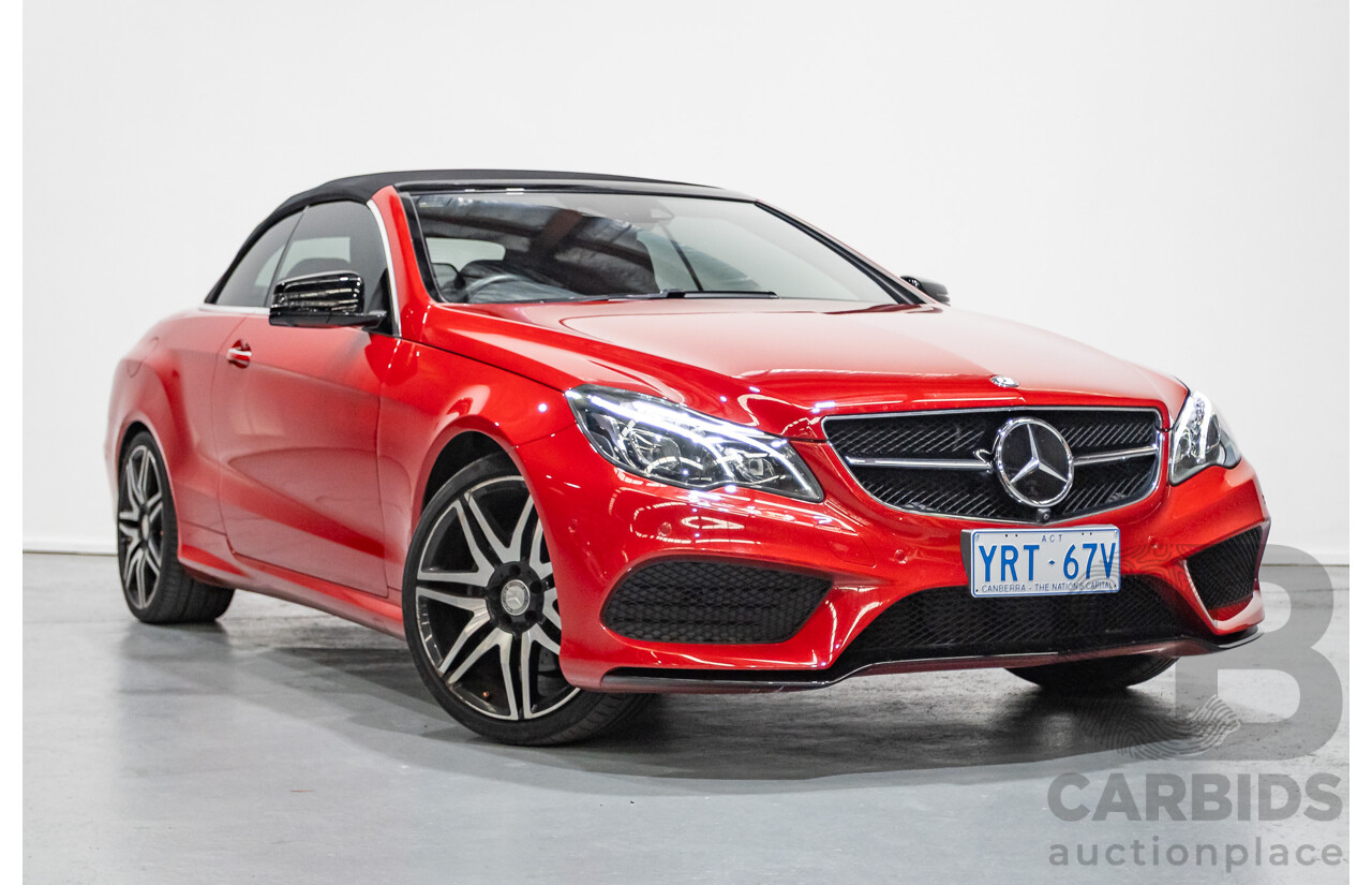 6/2016 Mercedes-Benz E250 207 MY16 2d Cabriolet Mars Red Turbo 2.0L