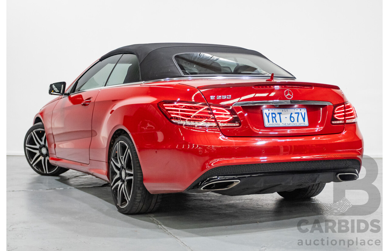 6/2016 Mercedes-Benz E250 207 MY16 2d Cabriolet Mars Red Turbo 2.0L