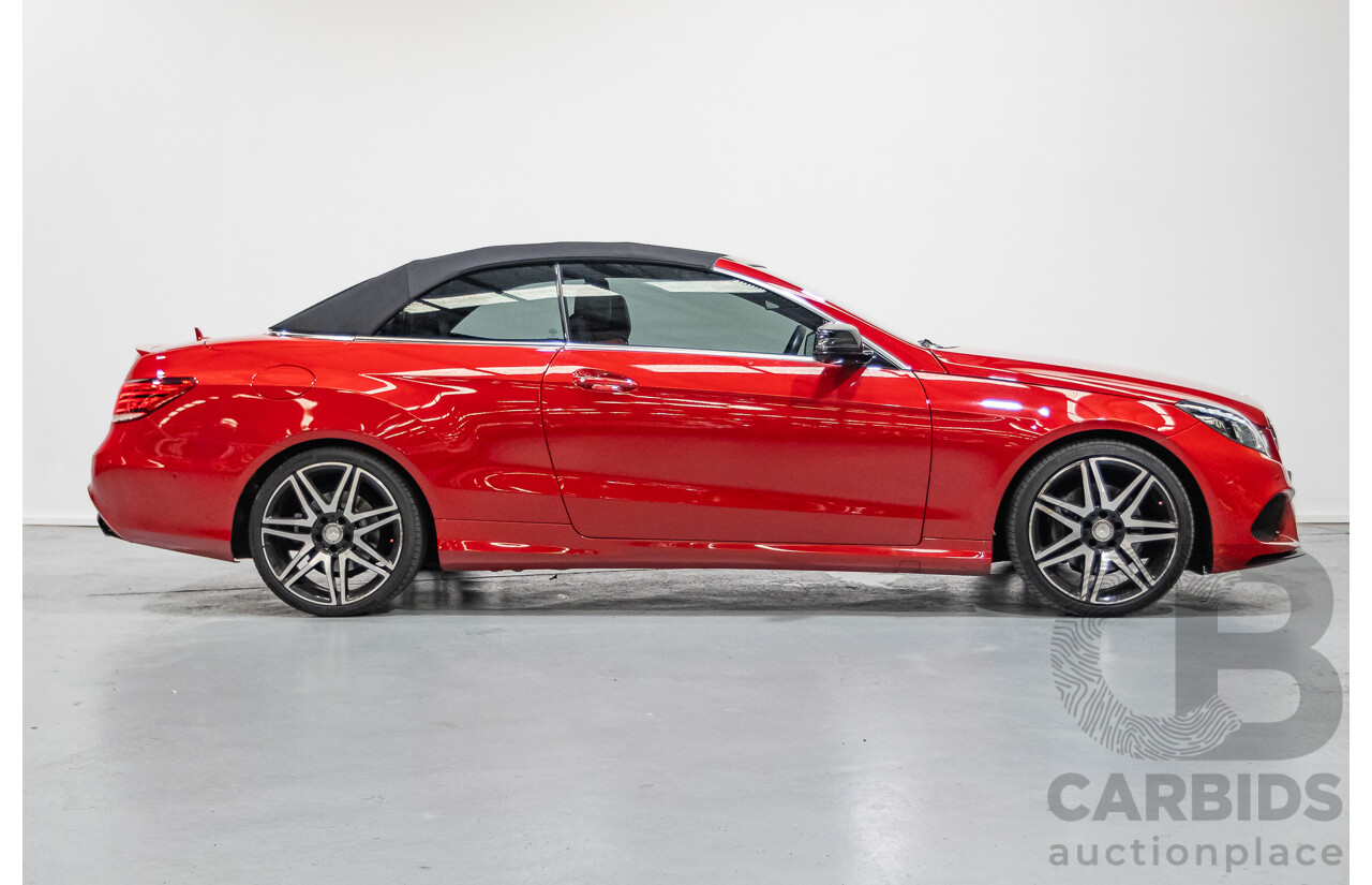 6/2016 Mercedes-Benz E250 207 MY16 2d Cabriolet Mars Red Turbo 2.0L