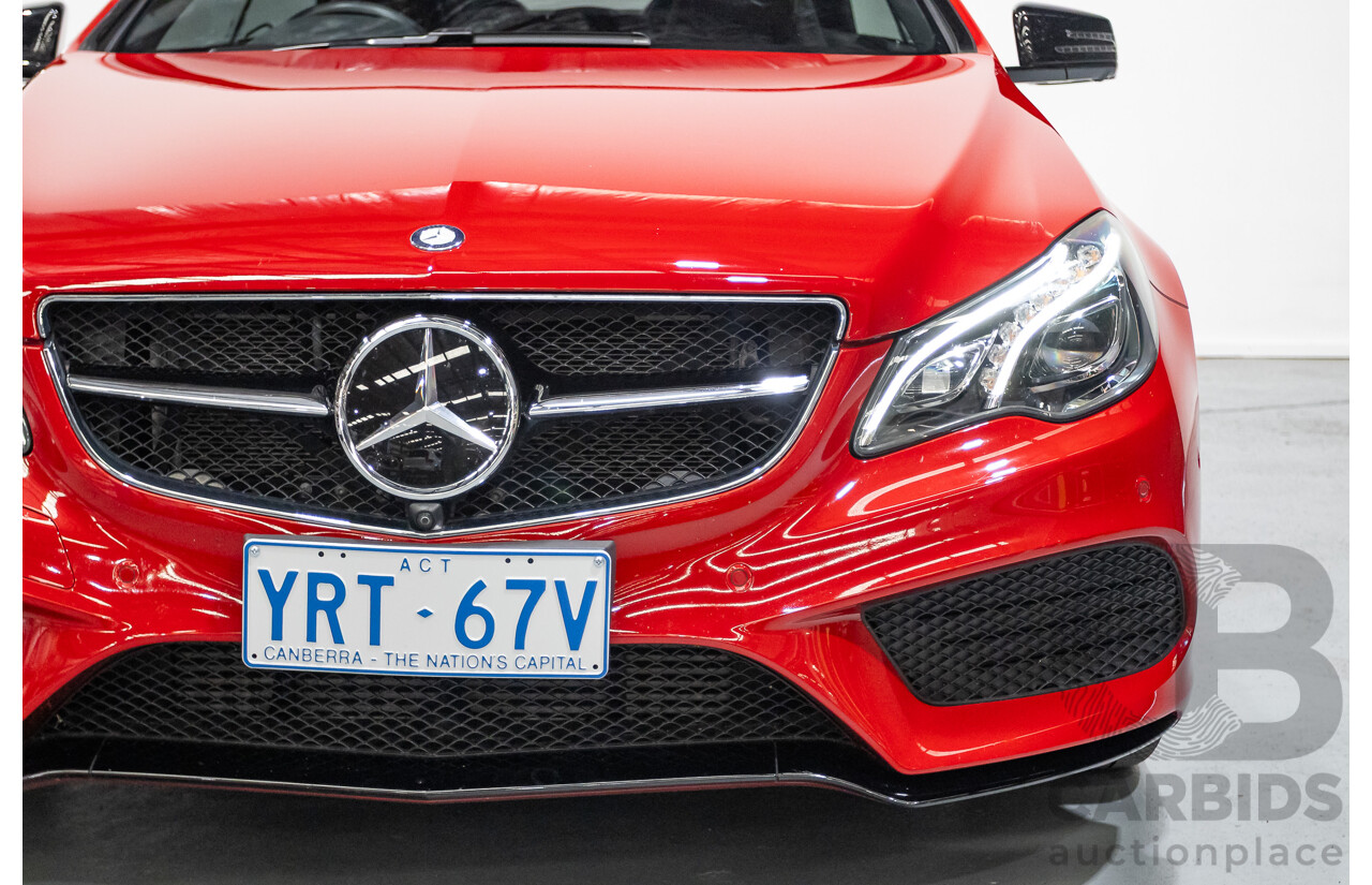 6/2016 Mercedes-Benz E250 207 MY16 2d Cabriolet Mars Red Turbo 2.0L