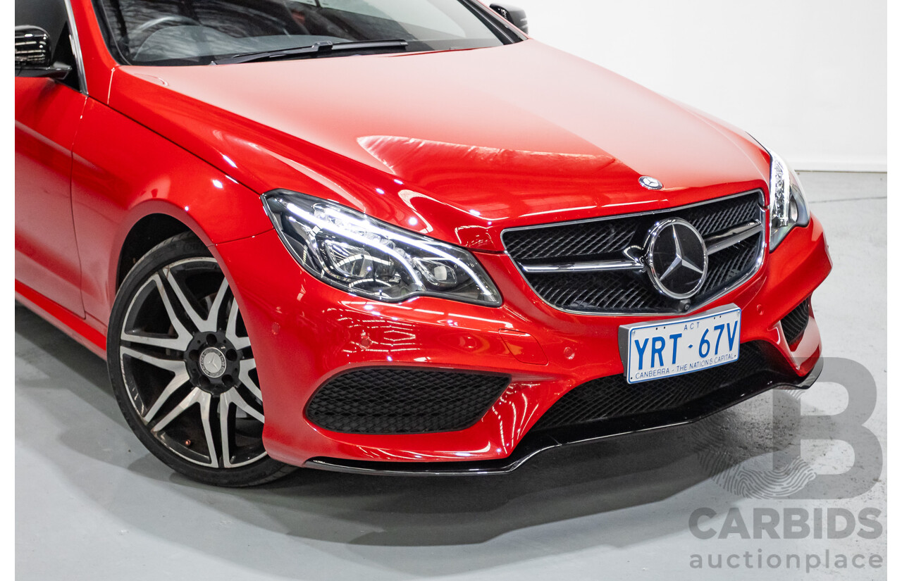 6/2016 Mercedes-Benz E250 207 MY16 2d Cabriolet Mars Red Turbo 2.0L