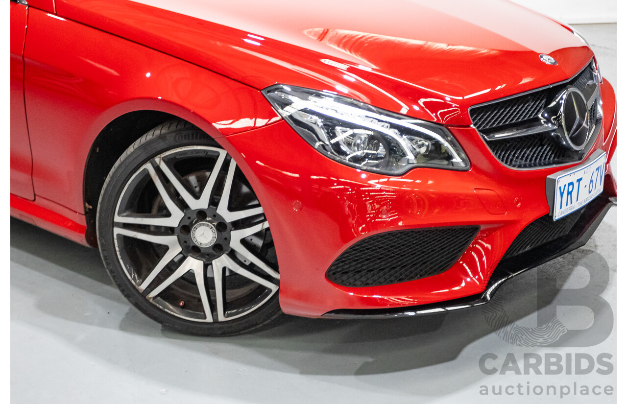 6/2016 Mercedes-Benz E250 207 MY16 2d Cabriolet Mars Red Turbo 2.0L