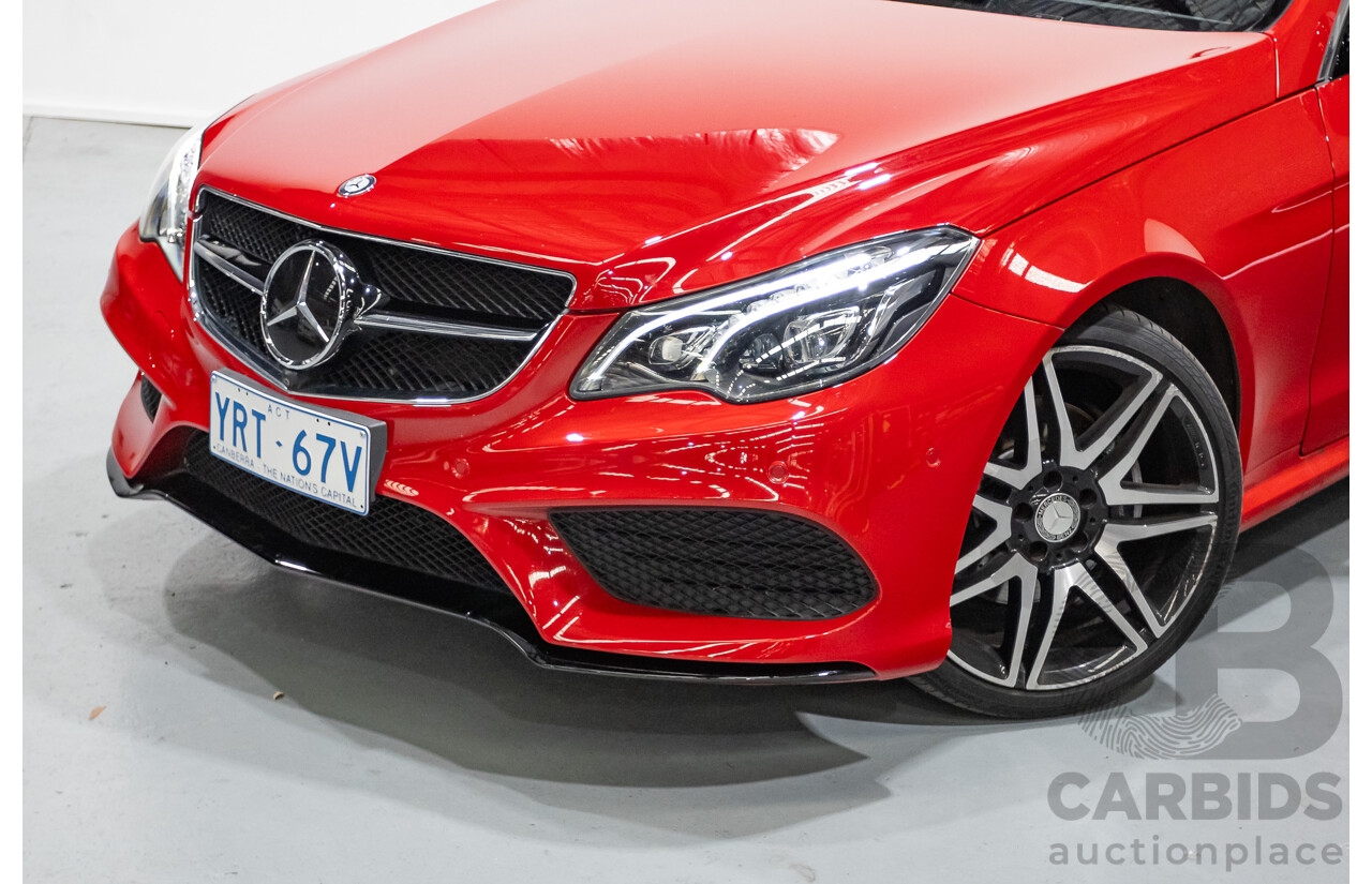 6/2016 Mercedes-Benz E250 207 MY16 2d Cabriolet Mars Red Turbo 2.0L