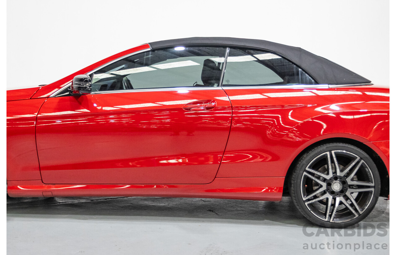 6/2016 Mercedes-Benz E250 207 MY16 2d Cabriolet Mars Red Turbo 2.0L