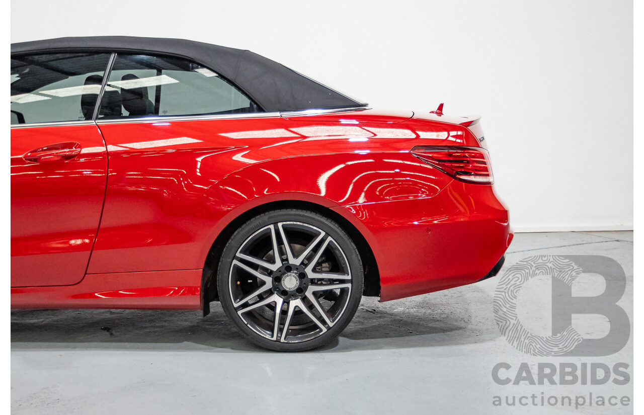 6/2016 Mercedes-Benz E250 207 MY16 2d Cabriolet Mars Red Turbo 2.0L