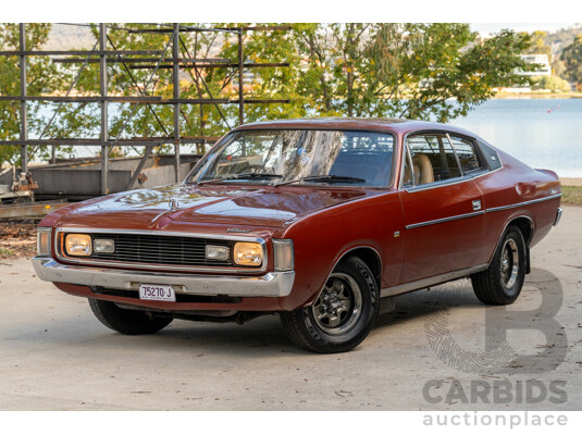 11/1972 Chrysler Valiant VH Charger 770 2d Coupe Russet Metallic 4.3L