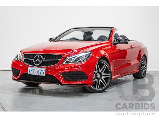 6/2016 Mercedes-Benz E250 207 MY16 2d Cabriolet Mars Red Turbo 2.0L