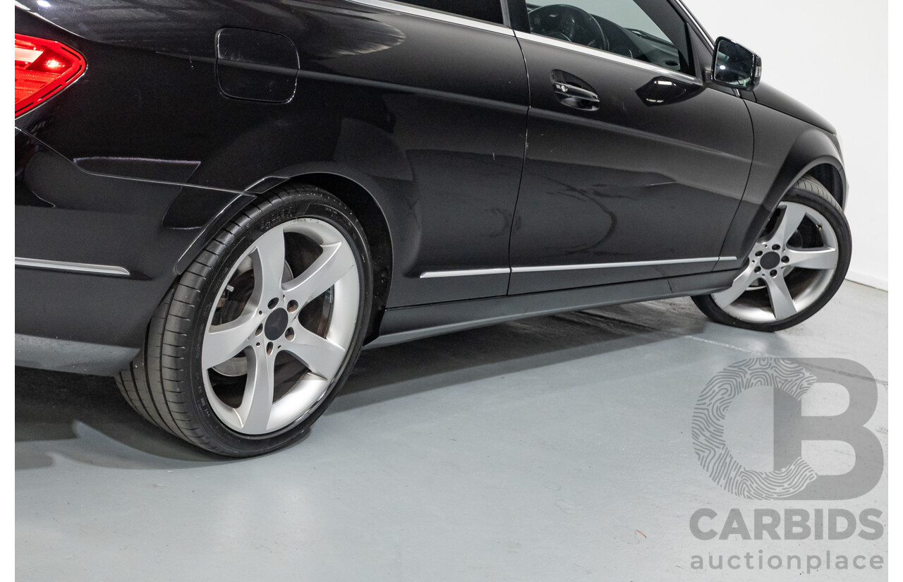 9/2012 Mercedes-Benz C250 Sport BE C204 MY12 2d Coupe Obsidian Black Metallic Turbo 1.8L