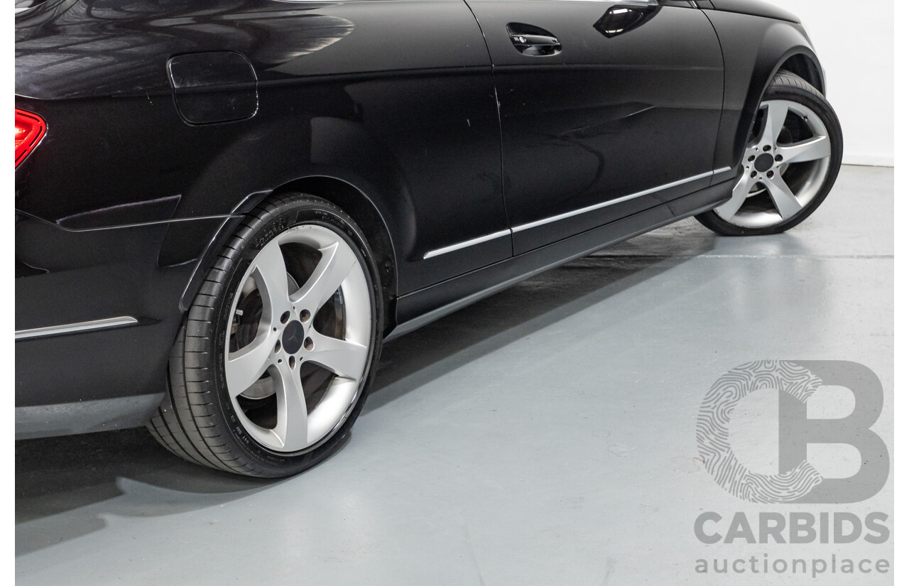 9/2012 Mercedes-Benz C250 Sport BE C204 MY12 2d Coupe Obsidian Black Metallic Turbo 1.8L