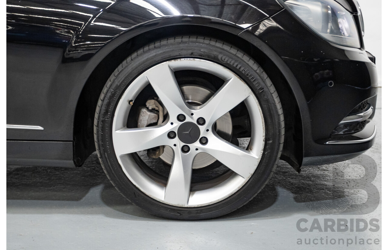 9/2012 Mercedes-Benz C250 Sport BE C204 MY12 2d Coupe Obsidian Black Metallic Turbo 1.8L