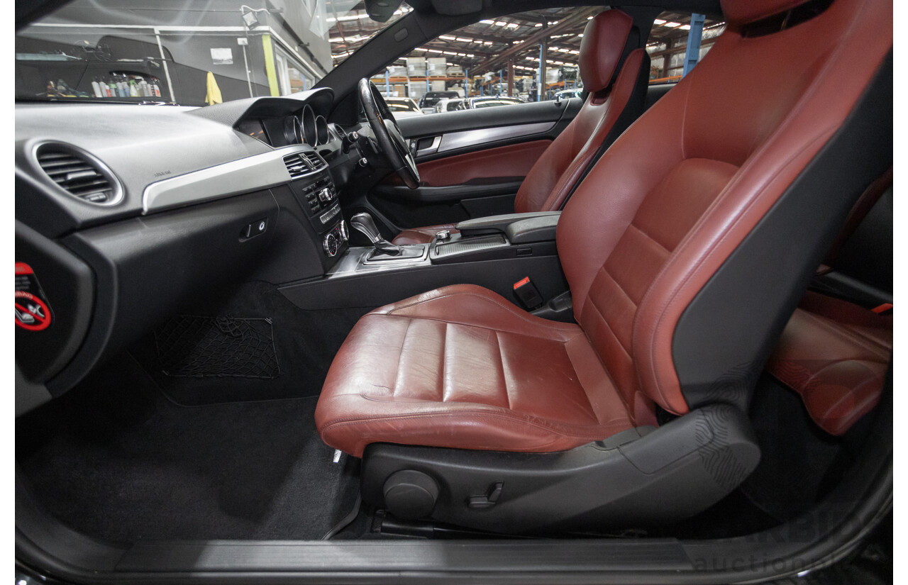 9/2012 Mercedes-Benz C250 Sport BE C204 MY12 2d Coupe Obsidian Black Metallic Turbo 1.8L