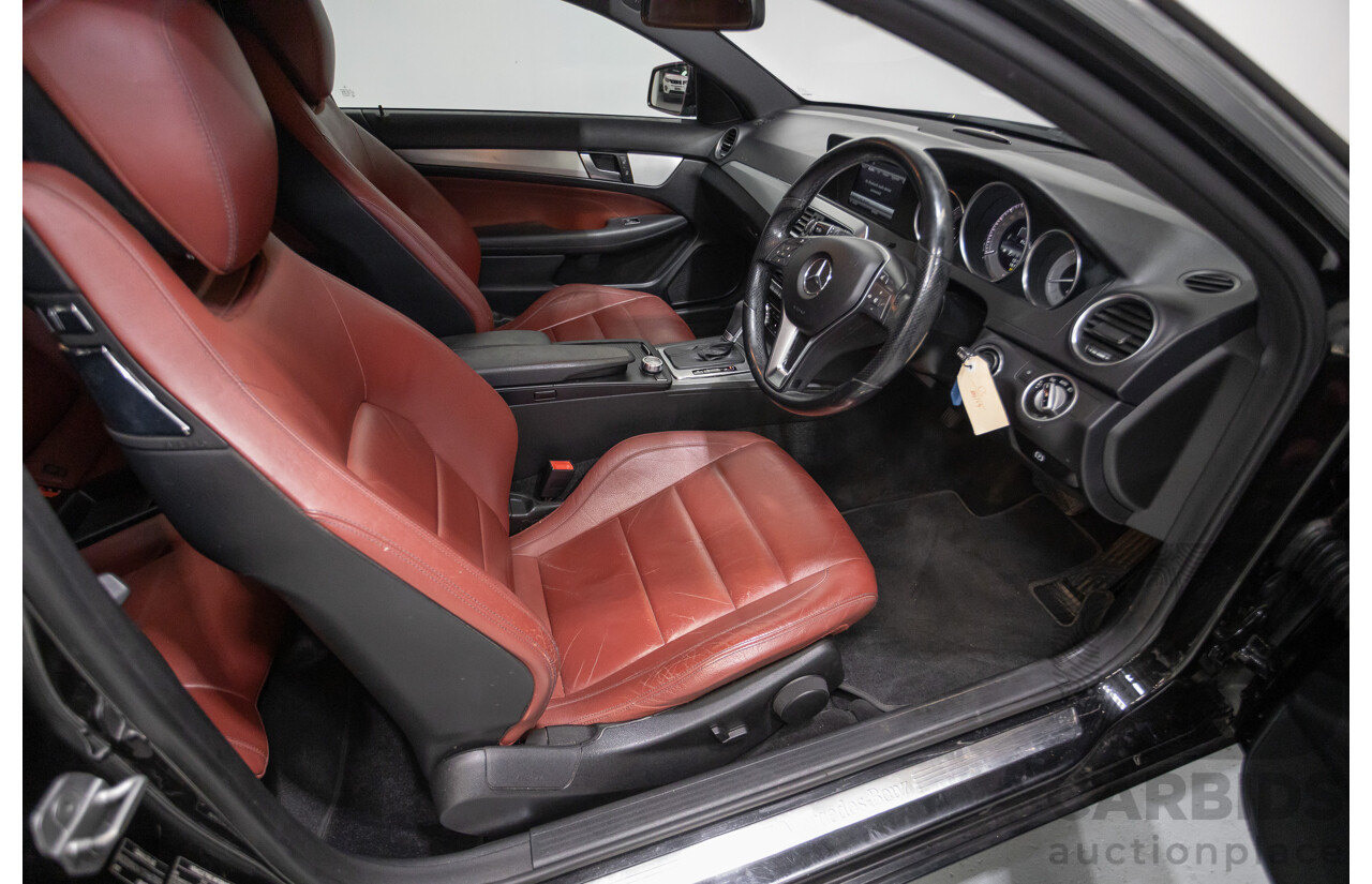 9/2012 Mercedes-Benz C250 Sport BE C204 MY12 2d Coupe Obsidian Black Metallic Turbo 1.8L