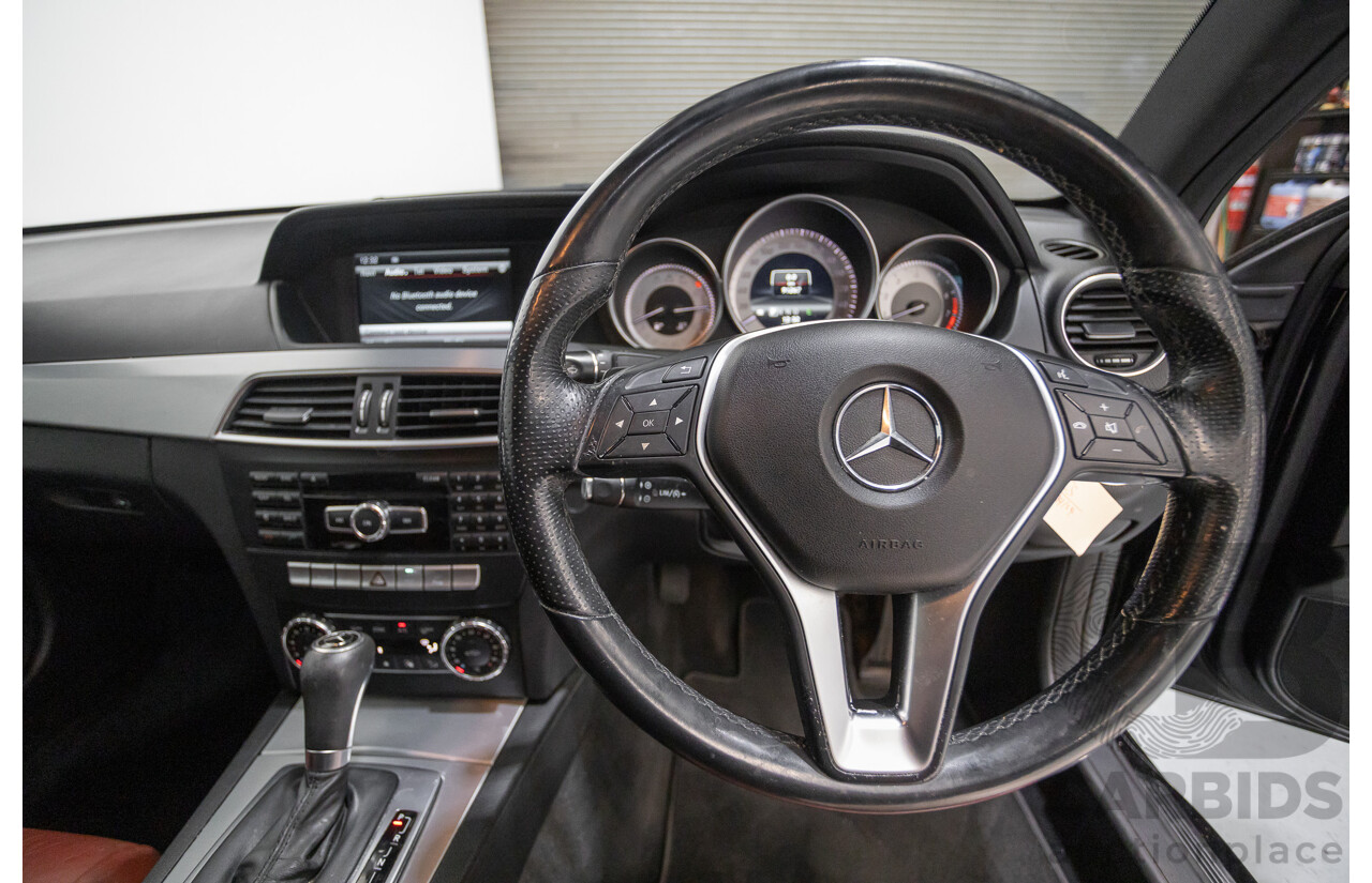 9/2012 Mercedes-Benz C250 Sport BE C204 MY12 2d Coupe Obsidian Black Metallic Turbo 1.8L