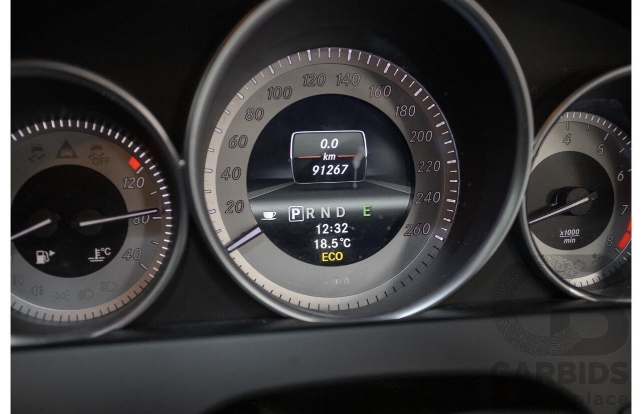 9/2012 Mercedes-Benz C250 Sport BE C204 MY12 2d Coupe Obsidian Black Metallic Turbo 1.8L