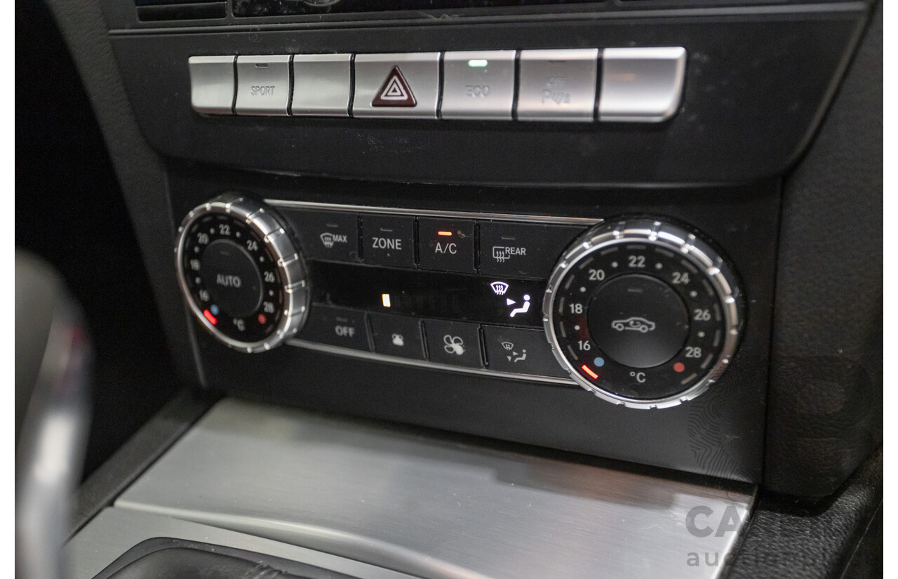 9/2012 Mercedes-Benz C250 Sport BE C204 MY12 2d Coupe Obsidian Black Metallic Turbo 1.8L