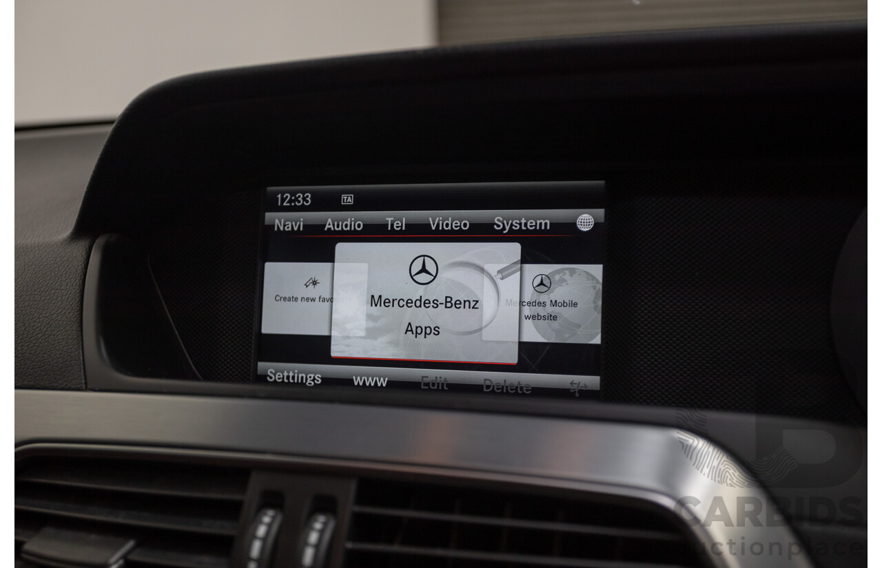 9/2012 Mercedes-Benz C250 Sport BE C204 MY12 2d Coupe Obsidian Black Metallic Turbo 1.8L