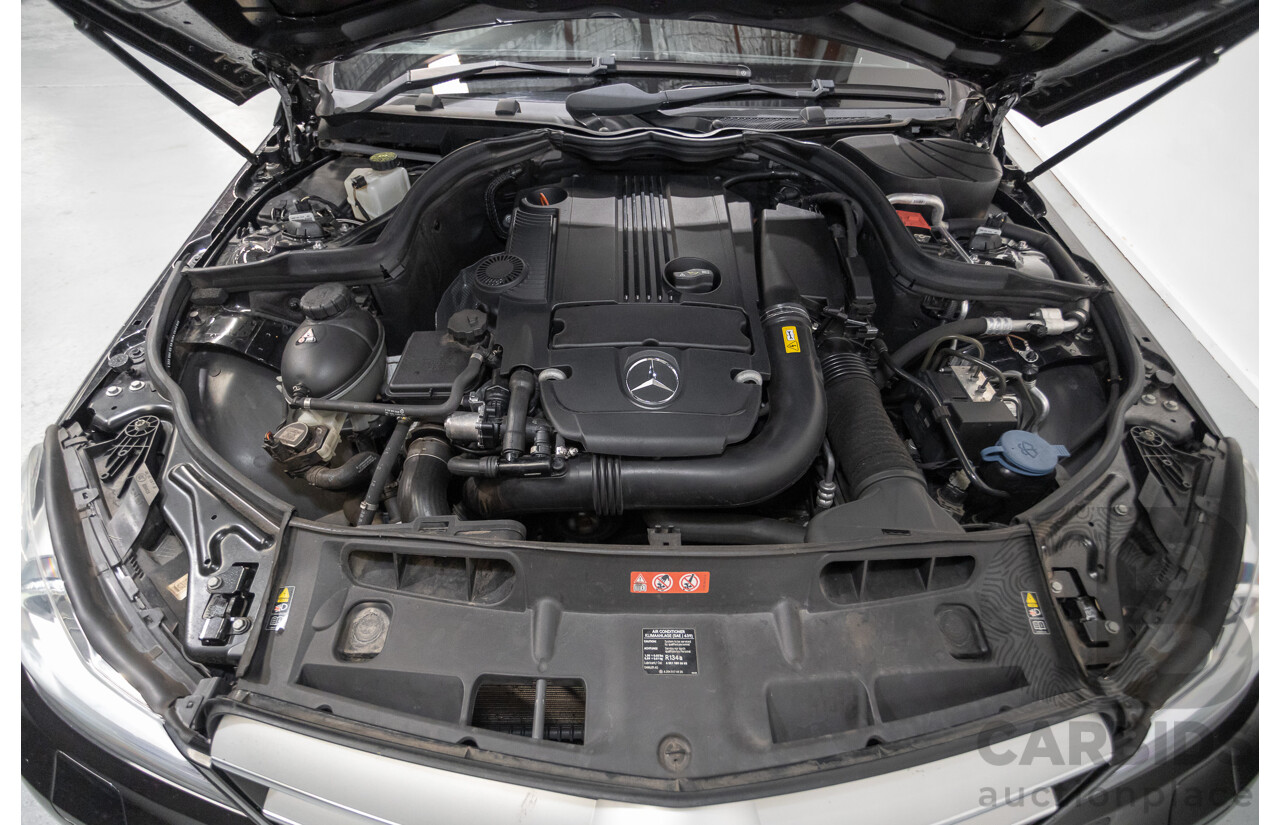 9/2012 Mercedes-Benz C250 Sport BE C204 MY12 2d Coupe Obsidian Black Metallic Turbo 1.8L