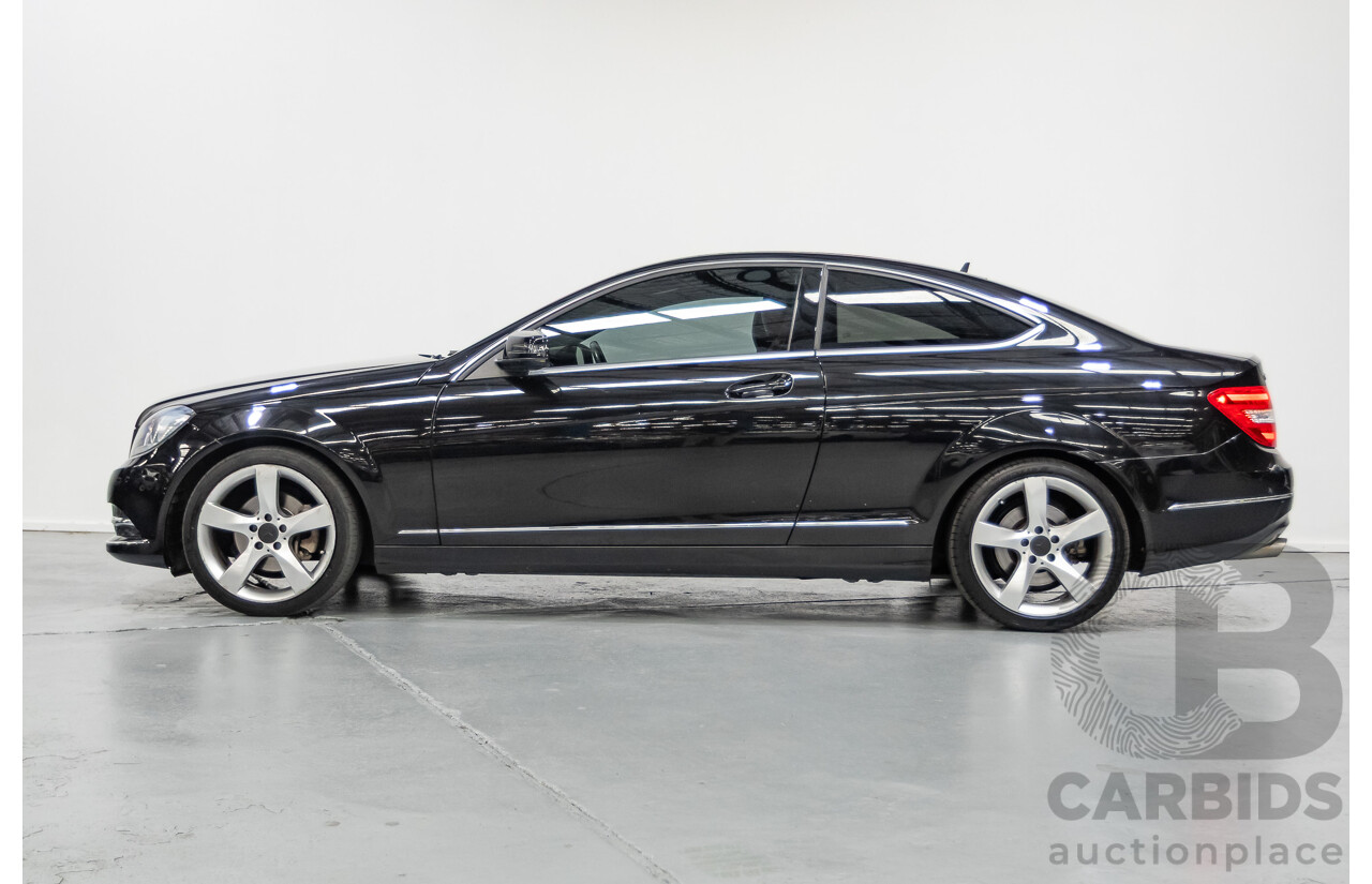 9/2012 Mercedes-Benz C250 Sport BE C204 MY12 2d Coupe Obsidian Black Metallic Turbo 1.8L