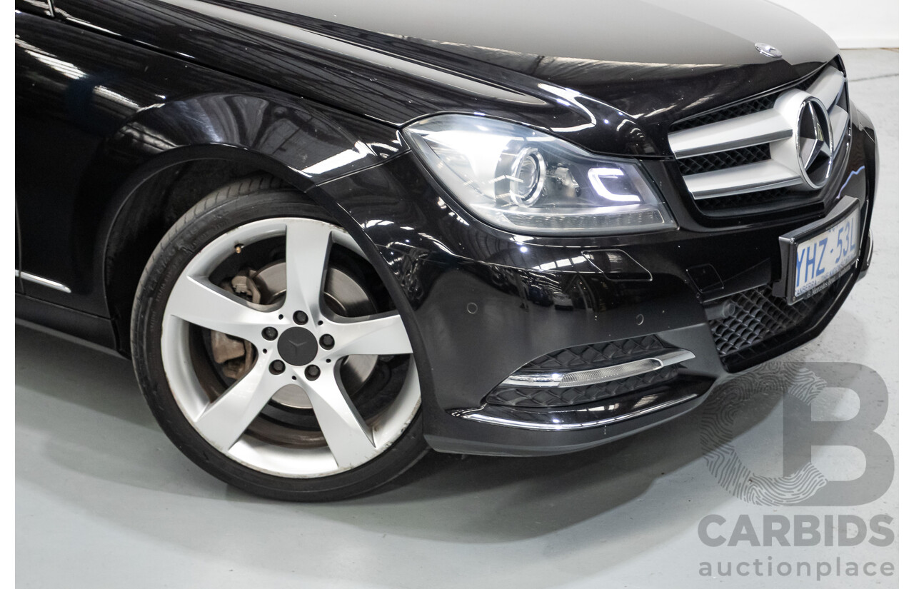 9/2012 Mercedes-Benz C250 Sport BE C204 MY12 2d Coupe Obsidian Black Metallic Turbo 1.8L