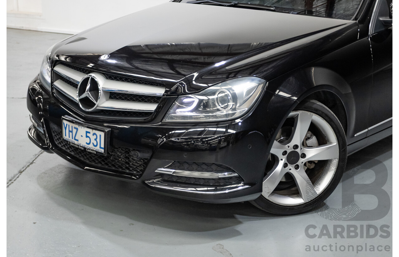 9/2012 Mercedes-Benz C250 Sport BE C204 MY12 2d Coupe Obsidian Black Metallic Turbo 1.8L