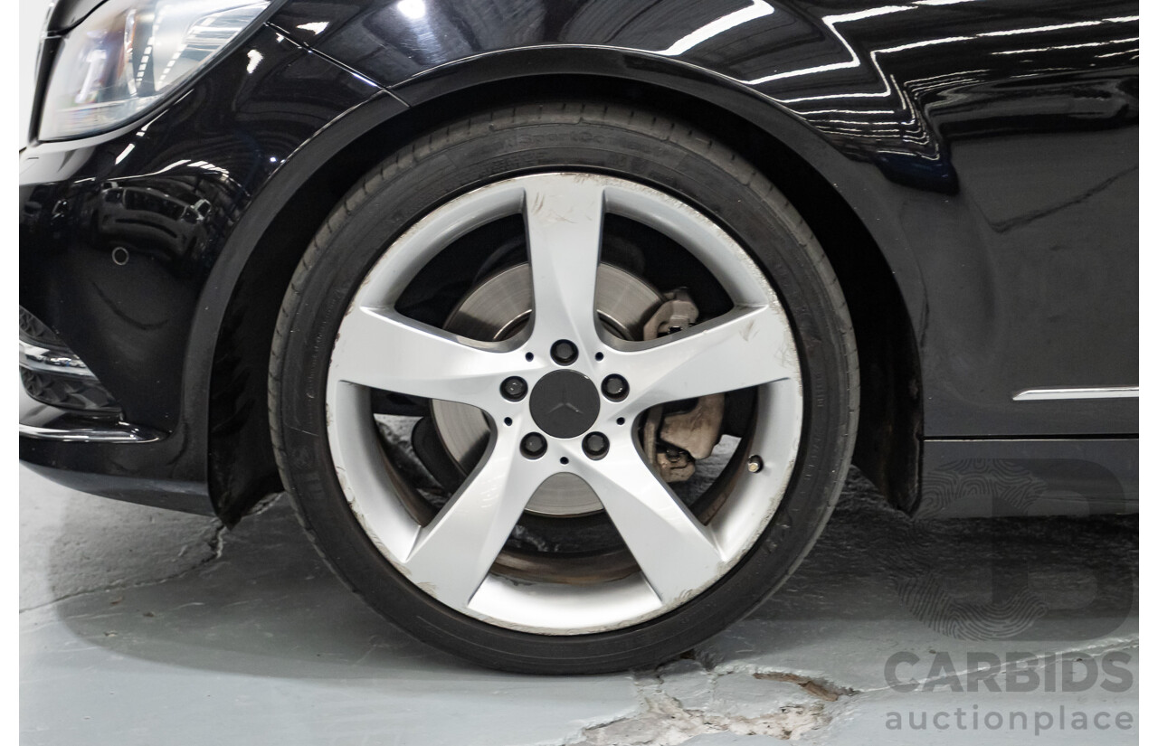 9/2012 Mercedes-Benz C250 Sport BE C204 MY12 2d Coupe Obsidian Black Metallic Turbo 1.8L