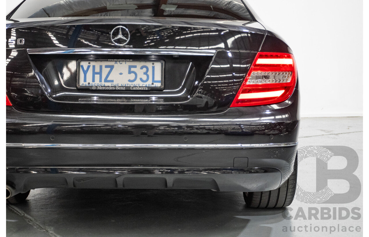 9/2012 Mercedes-Benz C250 Sport BE C204 MY12 2d Coupe Obsidian Black Metallic Turbo 1.8L