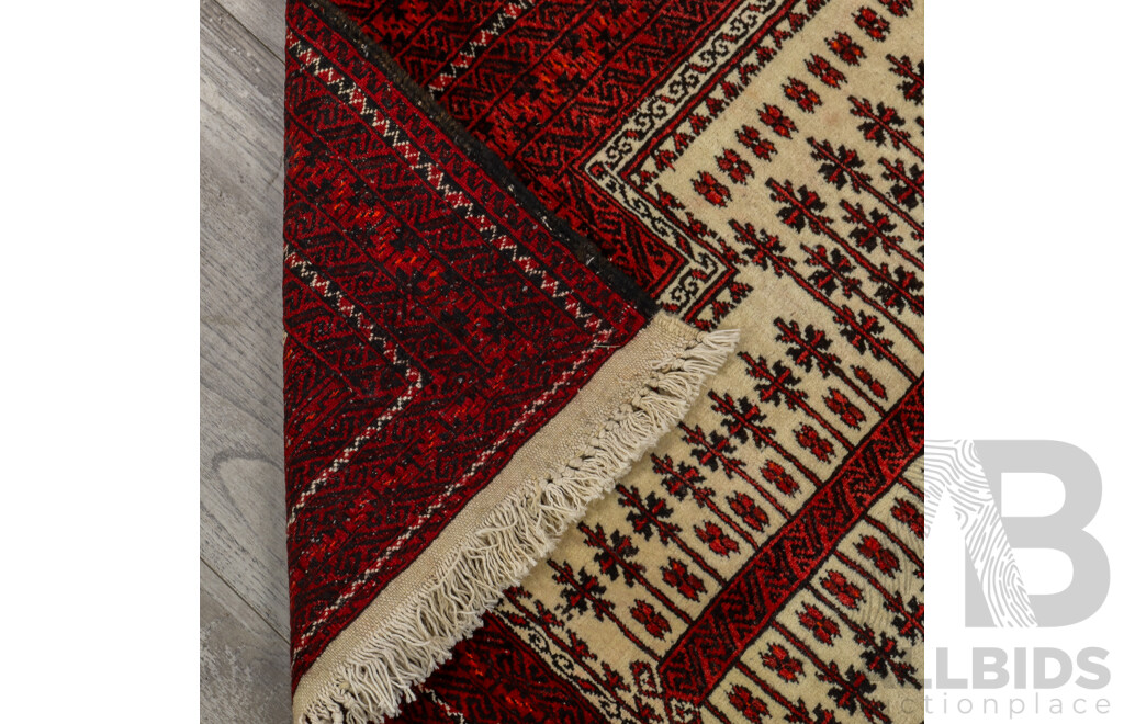Small Hand Knotted Persian Wool Carpet