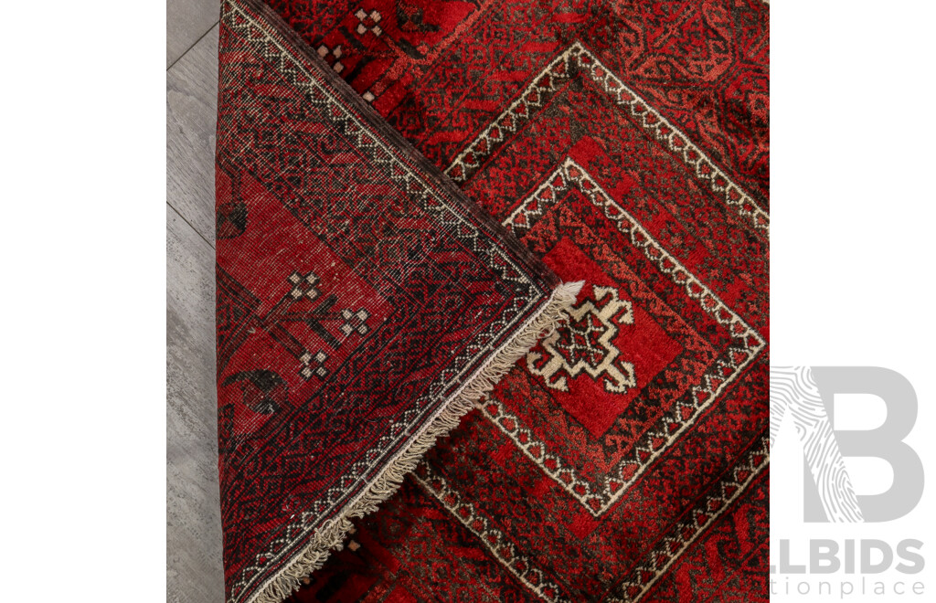 Hand Knotted Persian Baluchi Mazandaran Carpet