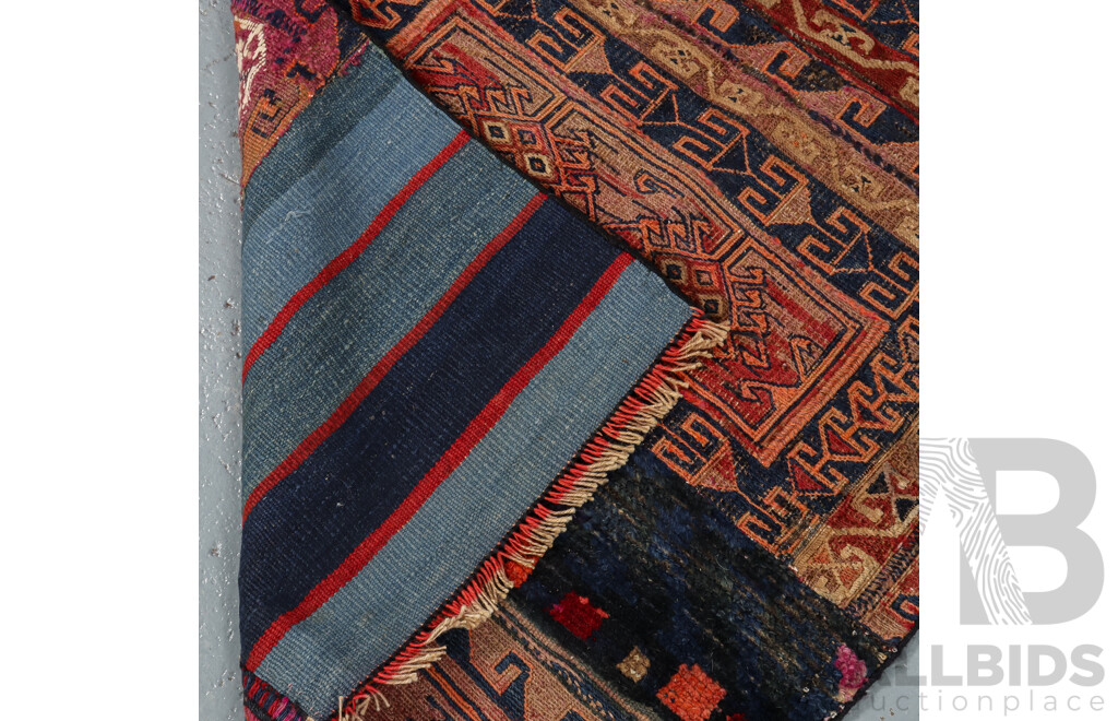 Hand Knotted Persian Tribal Camel Bag Rug