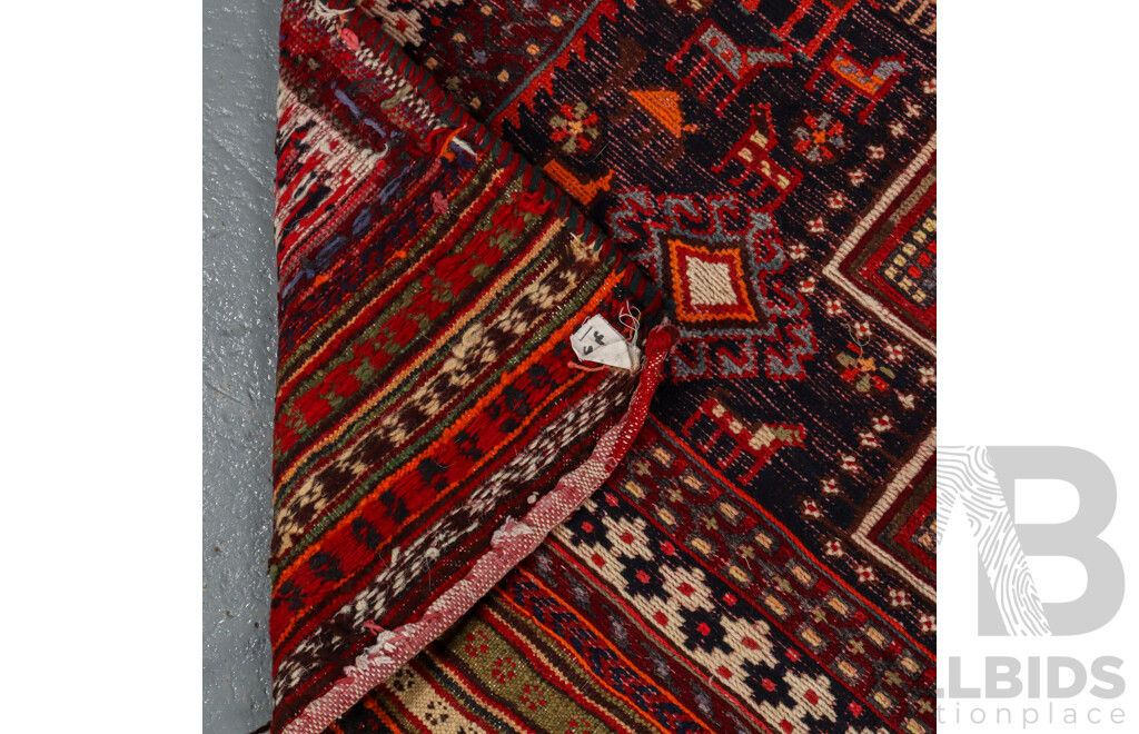 Hand Knotted Square Persian Rug
