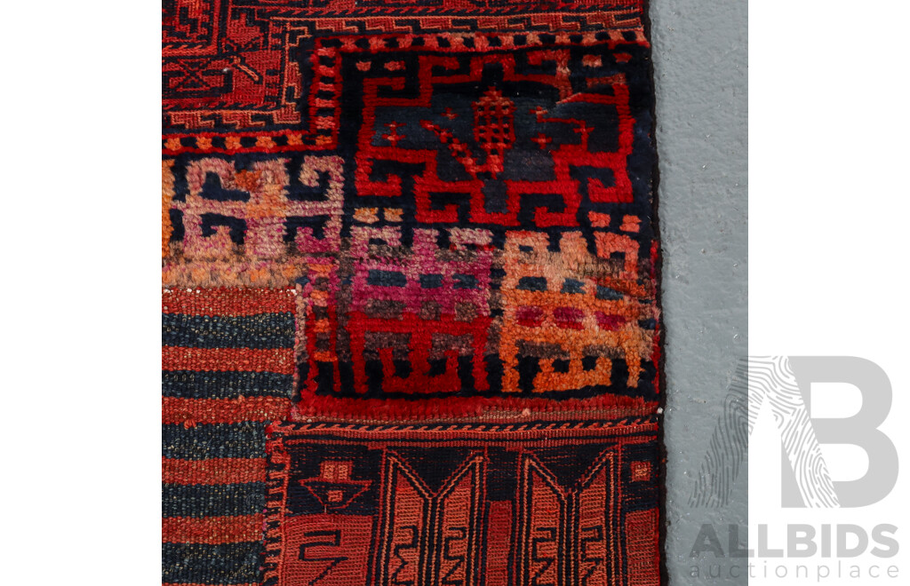 Hand Knotted Persian Bakhtiari Soumak Rug