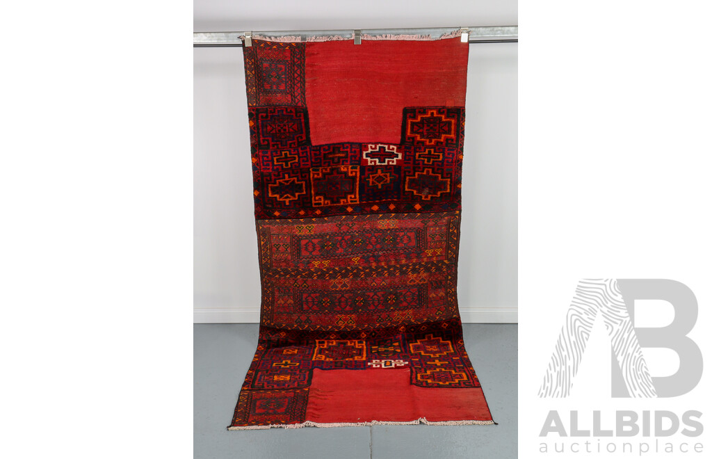 Hand Knotted Persian Bakhtiari Soumak Rug