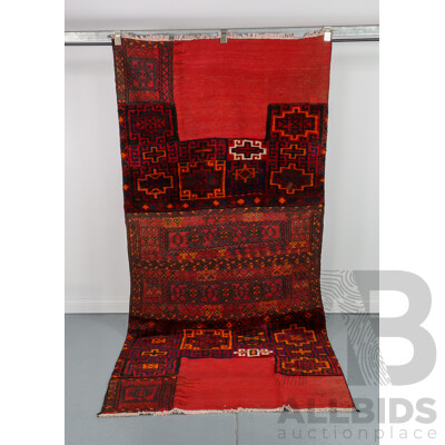Hand Knotted Persian Bakhtiari Soumak Rug