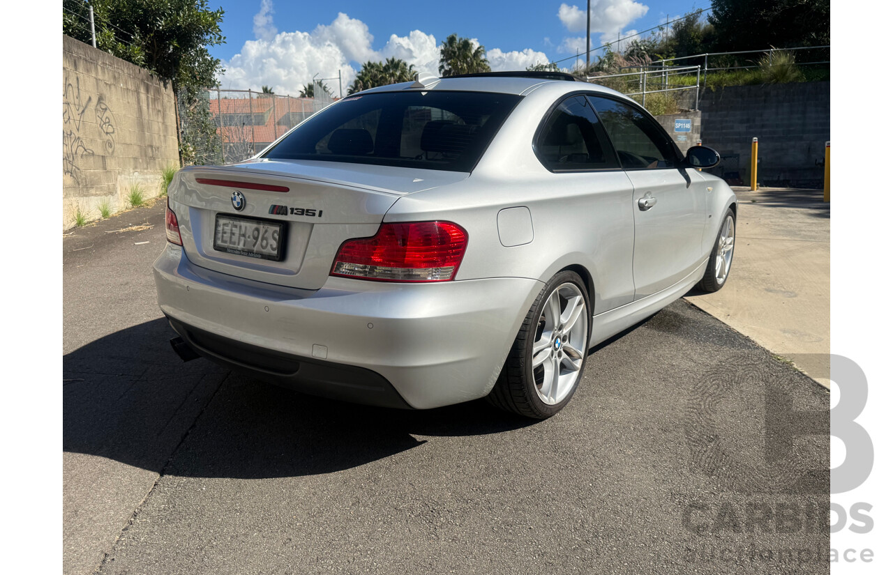 6/2009 BMW 135i Sport E82 MY09 2d Coupe Cashmere Silver Twin Turbo 3.0L