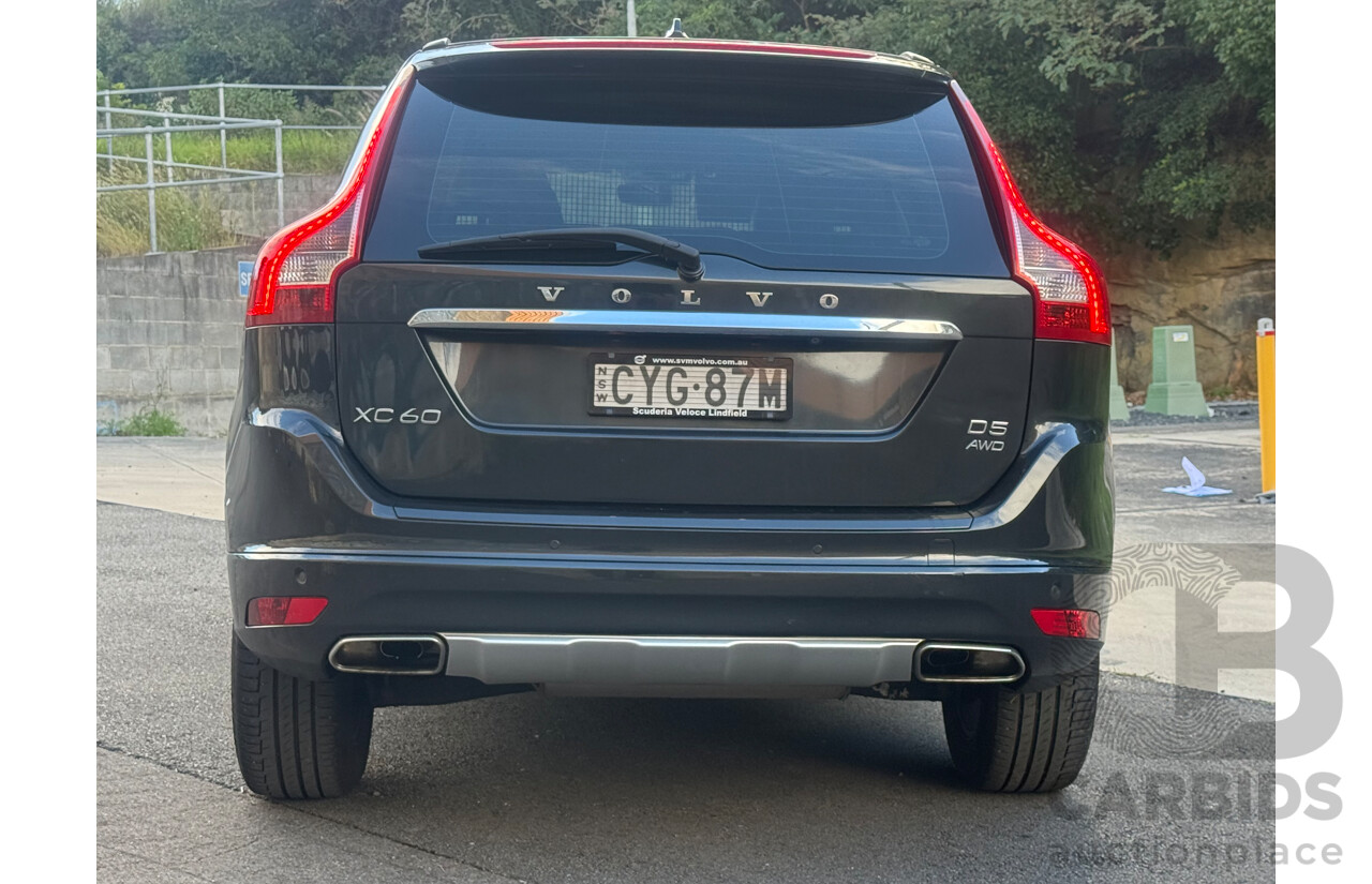 10/2014 Volvo XC60 D5 Luxury (AWD) DZ MY15 4d Wagon Savile Grey Metallic Turbo Diesel 2.4L