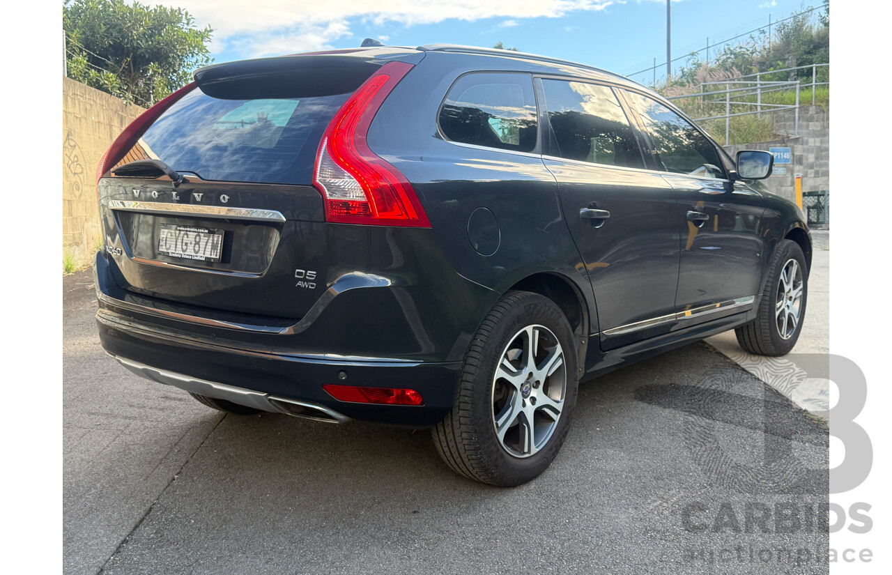 10/2014 Volvo XC60 D5 Luxury (AWD) DZ MY15 4d Wagon Savile Grey Metallic Turbo Diesel 2.4L