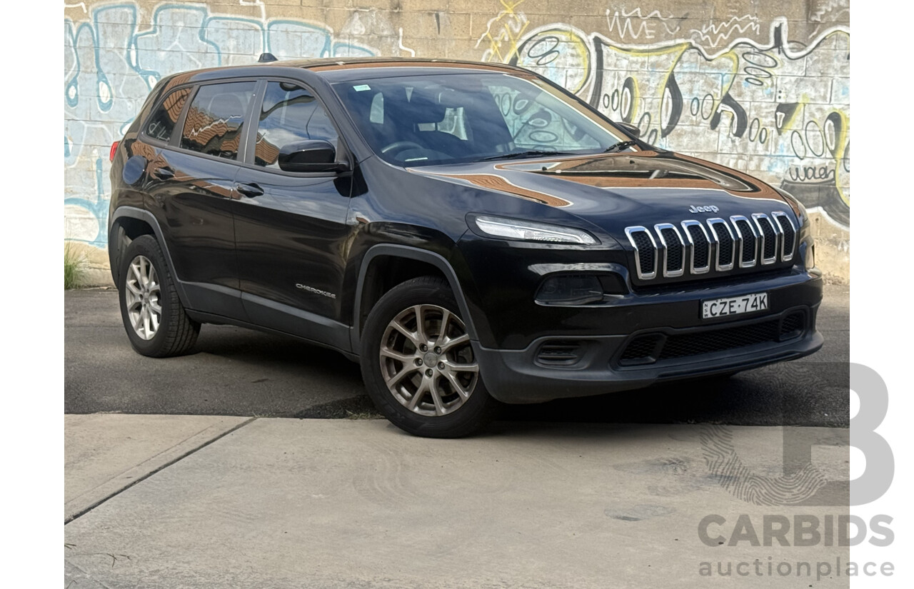 6/2015 Jeep Cherokee Sport KL MY15 4d Wagon Diamond Black 2.4L
