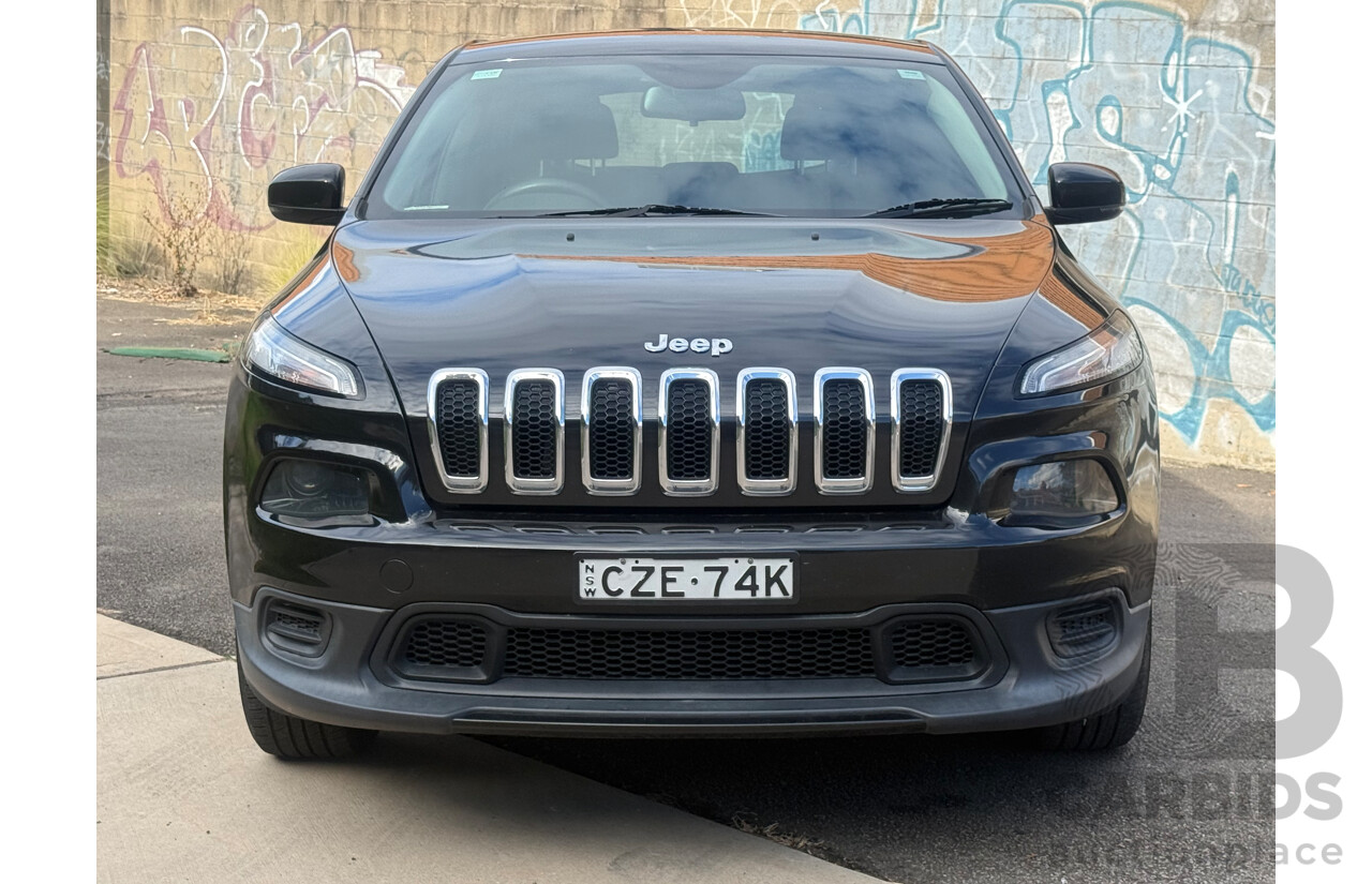 6/2015 Jeep Cherokee Sport KL MY15 4d Wagon Diamond Black 2.4L