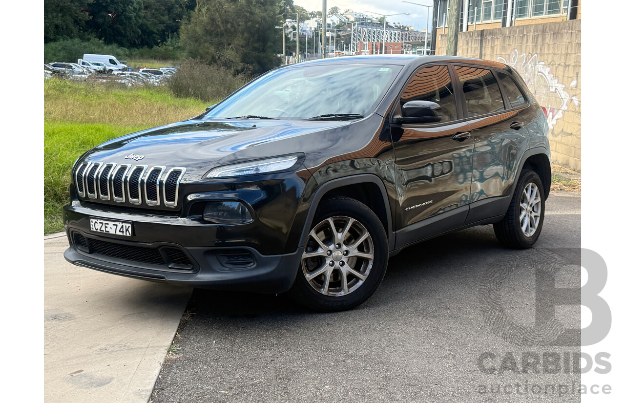 6/2015 Jeep Cherokee Sport KL MY15 4d Wagon Diamond Black 2.4L