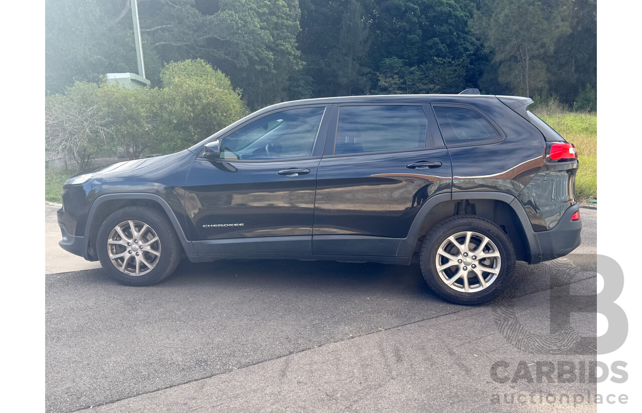 6/2015 Jeep Cherokee Sport KL MY15 4d Wagon Diamond Black 2.4L
